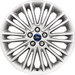 Alloy Wheel 19" 10 x 2-spoke design, Luster Nickel